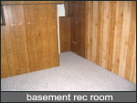 basement rec room or family room